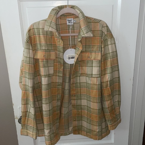 NWT Princess Polly Mila Shirt Orange Multi - Picture 4 of 7